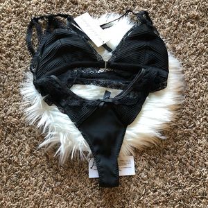 NWT For Love And Lemons Laurel Lingerie Set XXS